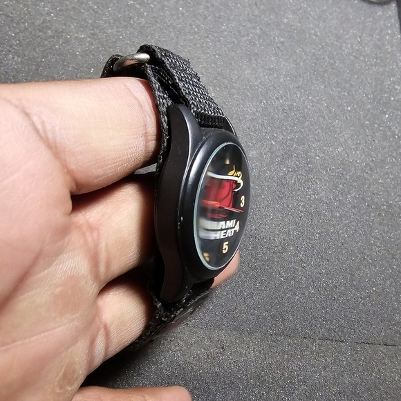 Game Time Miami Heat Quartz Watch Black With Bkack Nato Strap Working shows sign - Picture 2 of 9